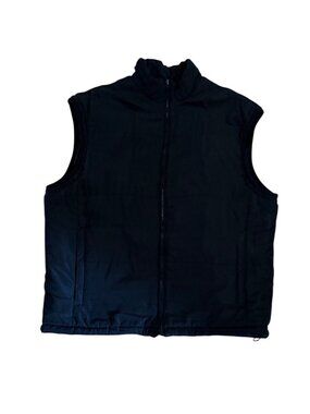 Dakota Black Puffer Vest XL With Full Zip Front & Stand Collar